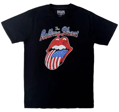 Zdjęcie produktu dla The Rolling Stones USA Tongue (Embellished) Black XL Koszulka
