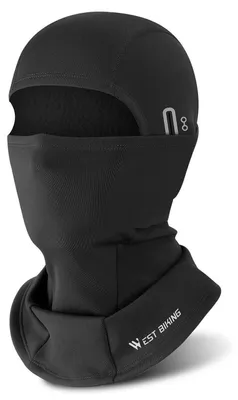 Obrázok produktu pre Športová kukla na motorku, bicykel, lyžovanie, zimné použitie, unisex, čierna, univerzálna veľkosť