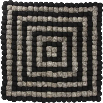 Produktbild von Filzuntersetzer - Filzmatte - Untersetzer - schwarz - quadratisch - ca. 40 cm