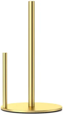 Produktbild von Küchenrollenhalter freistehend - goldfarbener Edelstahl mit stabiler Basis