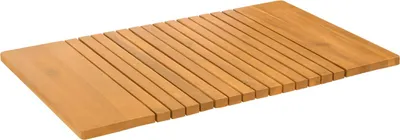 Produktbild von vidaXL Badematte Uni Braun 81 x 50 cm Holz