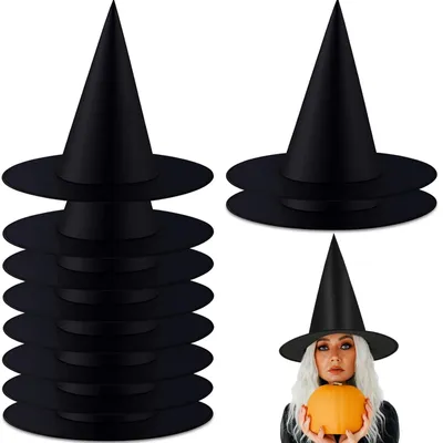 Produktbild von Set mit 10 Hexenhüten für Halloween