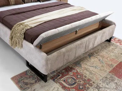 Zdjęcie produktu dla Łóżko podwójne meble meble sypialnia design tkanina nowy