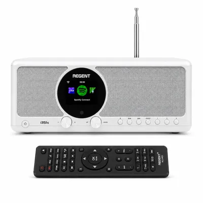 Obrázok produktu pre Ferguson Regent i351S - Internetradio WLAN, DAB+ rádio s Bluetooth, Spotify Connect, Farbdisplay, Dual Alarm, Fernbedienungs-App, Bluetooth-Sender