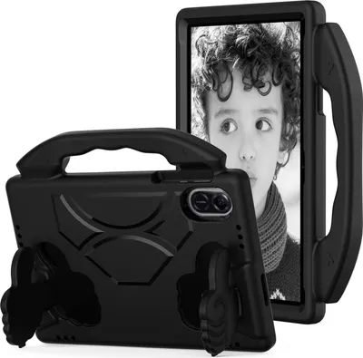 Produktbild von Kinder Schutzhülle für Honor Pad X9a 11,5" 2025, Leicht EVA-Schaum mit Griff Ständer Hülle Schwarz