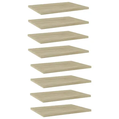Image de Panneau de bibliothèque 8pcs Chêne sonoma 40x30x1,5cm Aggloméré
