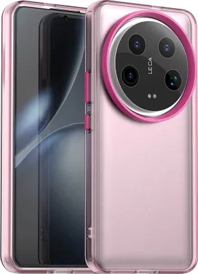 Produktbild von Handyhülle für Xiaomi 14 Ultra Schlank Durchscheinend Matt Stoßfest Schutzhülle Rot