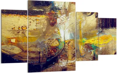 Produktbild von Bild auf Leinwand - Leinwandbild - Abstraktion modern - 160x90cm - Wand Bild - Wanddeko - Leinwanddruck - Bilder - Kunstdruck - Wanddekoration - Leinwand bilder - Wandkunst - DL160x90-3483
