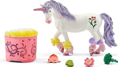 Produktbild von Schleich - Tierfiguren, Pflege- und Futterset Einhorn und Pegasus; 42173