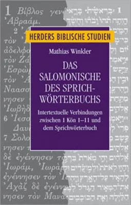 Obrázok produktu pre Das Salomonische des Sprichwörterbuchs