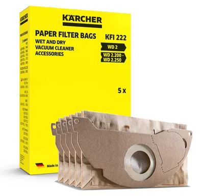 Produktbild von Kärcher Papierfilterbeutel KFI 222