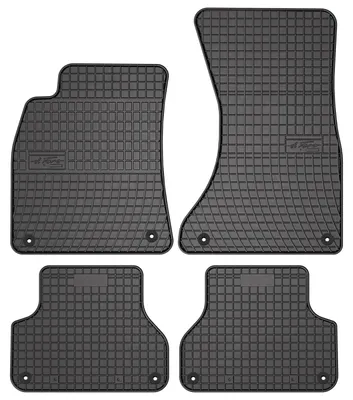 Zdjęcie produktu dla Dywaniki gumowe do Audi A4 B9 2015- (sedan/kombi/van) – 4 szt., czarne, dopasowane – Wielganizator SolidPRO