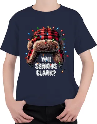 Produktbild von You Serious Clark Griswold Spruch Lustig Zitat - Weihnachten Christmas Xmas Uni Kinder T-Shirt, Navy, 140