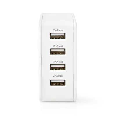 Immagine prodotto di Nedis WCHAU481AWT Caricabatterie per dispositivi mobili Smartphone