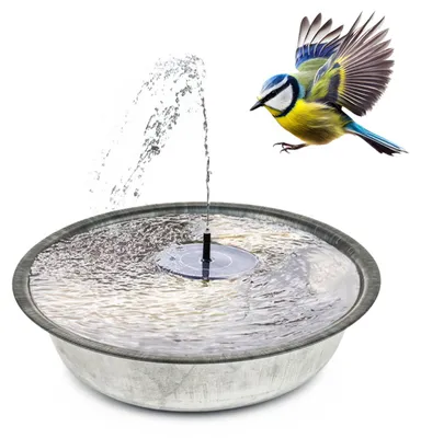 Produktbild von Solar-Brunnen Set für draußen - 40 cm Zink-Schale