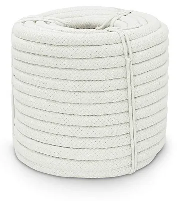 Image de Corde en coton tressé naturel, 10 mm / 14 mm / 16 mm, 30 mètres / 60 mètres