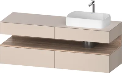 Produktbild von DURAVIT QA4778055910000 QTG KWTU WH Ek. 1600x550x600 Tp. Mt.