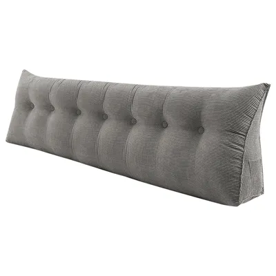 Produktbild von 50cm Hoches Rückenkissen Lang Keilkissen Rückenlehne Kissen Großes Wandkissen Lesekissen Nackenstüzkissen Lendenkissen Waschbar Bezug 200cm