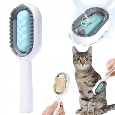 Produktbild von Tierbürste für Haare, Flaum, Wasserspender, Massagegerät für Hunde und Katzen