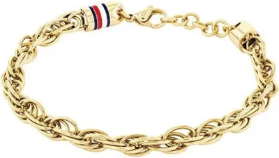 Immagine prodotto di Tommy Hilfiger 2790500 Braccialetto da uomo in argento sterling e oro 925