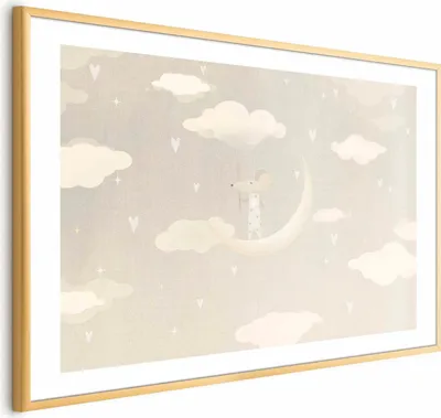 Produktbild von Posterpapier Poster - Mouse on the Moon 60x40 cm Für Kinder e-A-10136-ao-a