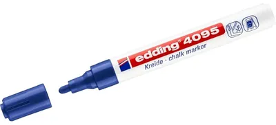 Produktbild von Edding 4095, 10 Stück(e), Blau, 3 Jahr(e), Block, Blau, Weiß, Kunststoff