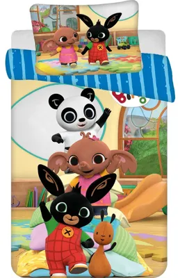 Zdjęcie produktu dla Pościel Bunny Bing Tower baby 100x135, 40x60 cm