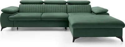 Produktbild von Vente-unique SAMARA, Ecksofa, Wohnzimmer, Grün, 5 Sitz(e), Grün, 600 kg