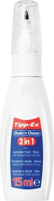 Produktbild von Korrekturstift Shake'n Choose 2 in 1 15 ml weiß. Packung mit 10 Stück
