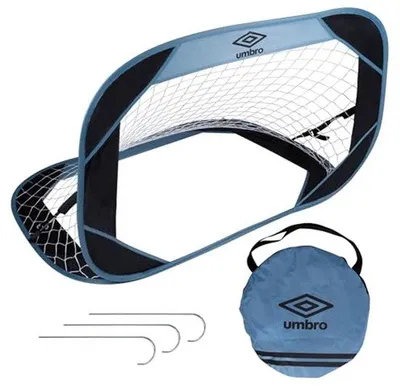Produktbild von Famanu Pop-Up Fußballtor 110 x 78 cm - Tragbares Trainingsziel für Innen und Außen