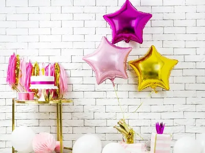 Zdjęcie produktu dla Balon foliowy gwiazda 40cm różowy