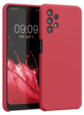Produktbild von kwmobile Handyhülle für Samsung Galaxy A32 5G Hülle - Case Silikon - Kabelloses Laden - Schutzhülle Cover in Klassisch Rot