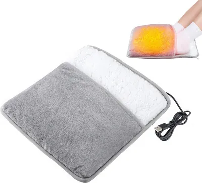 Produktbild von Fußwärmer, Beheiztes Fußkissen mit USB, Weiches Flanell, Konstante Wärme, Winterwärmer