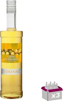 Produktbild von Lot de 3 Vedrenne - Crème de mirabelle 18° - 70cL