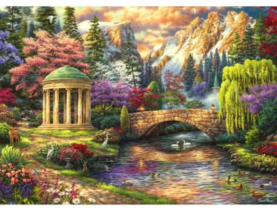 Zdjęcie produktu dla Puzzle GRAFIK „Spokój ogrodu” 500 elementów