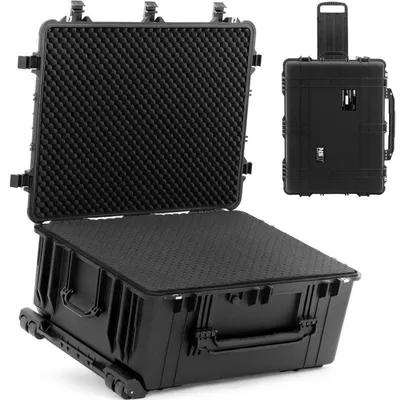 Image de Valise de transport sur roulettes avec poignée télescopique, dimensions : 79 x 59,5 x 36,5 cm, capacité : 123 litres, étanche