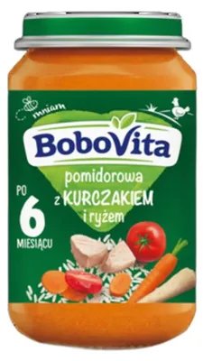 Obrázok produktu pre Zupa pomidorowa z kurczakiem i ryżem dla dzieci 190 g
