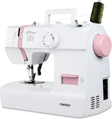 Produktbild von Nähmaschine MEDION SM 70, 71W, 12 Stiche, 700 U/min, LED Beleuchtung, Rosa