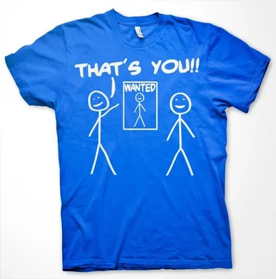 Produktbild von Thats You - Wanted T-Shirt - Large - Blue