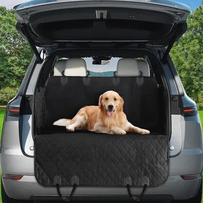 Produktbild von Famanu Hundedecke für die Rückbank - Wasserfest und Kratzfest (130 x 44 cm)