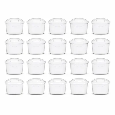 Immagine prodotto di Set di 20 filtri per l'acqua Sillar – Cartucce di ricambio compatibili con Dafi, Brita, Aquaphor, Philips