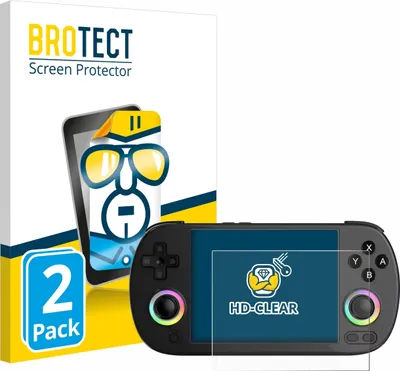 Produktbild von 2x Für Anbernic RG40XX H Schutzfolie BROTECT Displayschutz Display Schutz Folie Klar Transparent