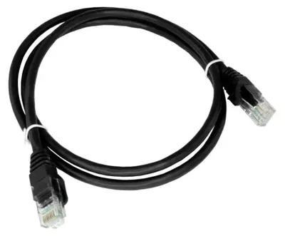 Zdjęcie produktu dla Kabel sieciowy Alantec KKU5CZA1 czarny 0,25 m Cat5e U/UTP (UTP)
