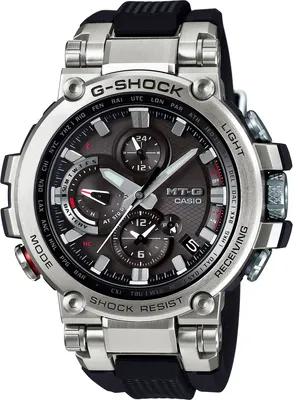 Produktbild von CASIO Herrenuhr MTG-B1000-1AER silber Bluetooth Solar Funkuhr Smart Access METAL TWISTED G-SHOCK PR