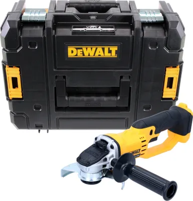 Zdjęcie produktu dla Akumulatorowa szlifierka kątowa DeWalt DCG 412 NT 18 V 125 mm + TSTAK - bez akumulatora, bez ładowarki