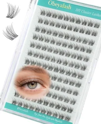 Produktbild von Wimpernbüschel mit D-Curl, Wimpernverlängerung, 10mm, wiederverwendbar, mit unsichtbarem Band, für DIY-Anwendung zu Hause, 120 Stück D Curl 10mix