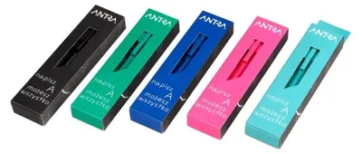 Produktbild von Kugelschreiber Antra, dunkelblau mit blauer Mine