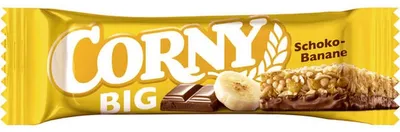 Produktbild von Corny Big Schoko Banane Milchschokolade und Bananenstückchen 50g