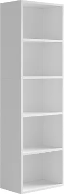 Produktbild von Bücherregal Vicco Bob Weiß 40 x 132 cm mit 5 Fächern, Model 49328
