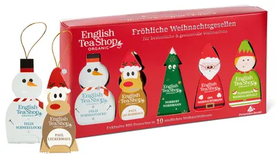 Image de ETS - Thé d'hiver cadeau "Joyeux compagnons de Noël", BIO, 10 sachets pyramidaux